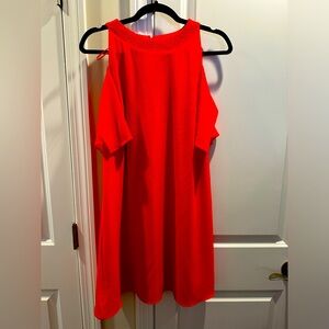 Zara Cold Sholder Red Dress